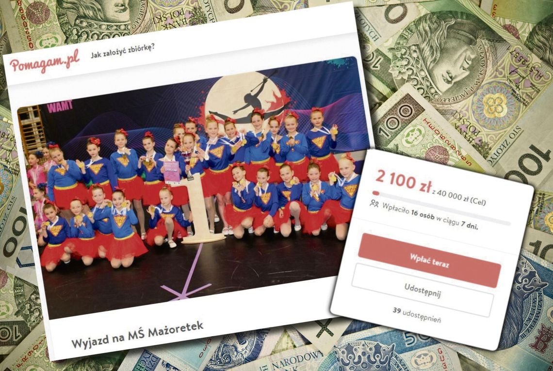 Mażoretki ze Zdzieszowic w strojach konkursowych podczas występu