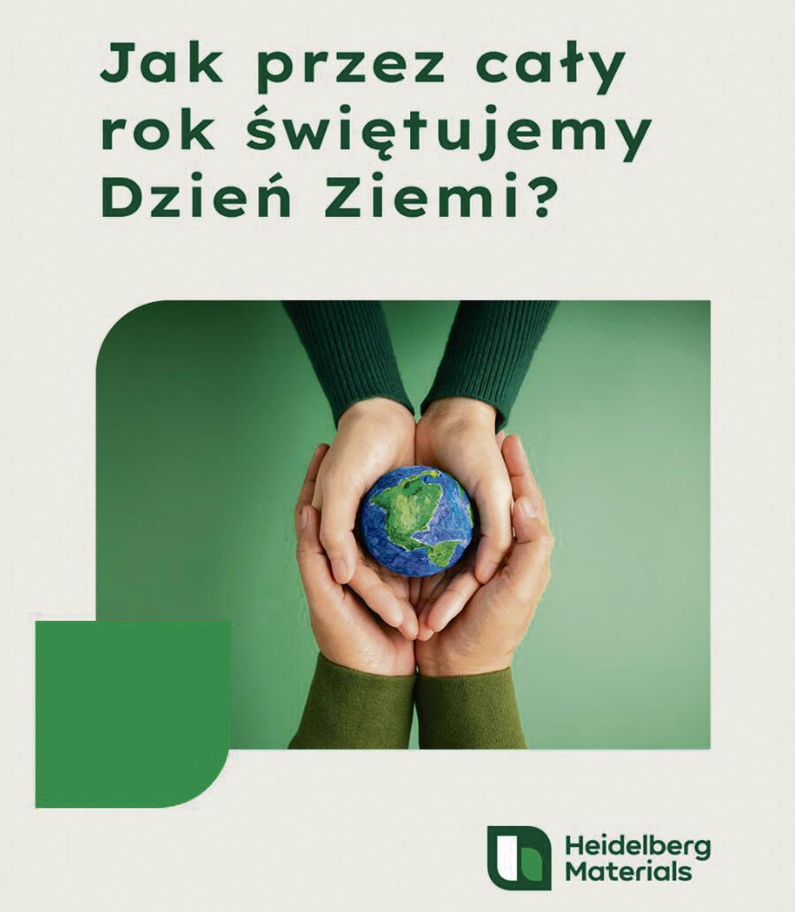 Zrównoważone  działania na rzecz Ziemi przez cały rok