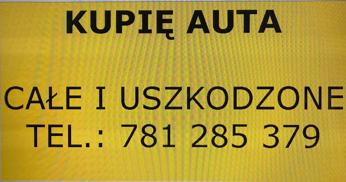 Kupię auta uszkodzone tel. 781285379